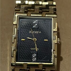 Elgin adult men’s tank case watch